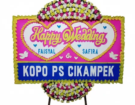 Rangkaian Bunga Papan Wedding 26