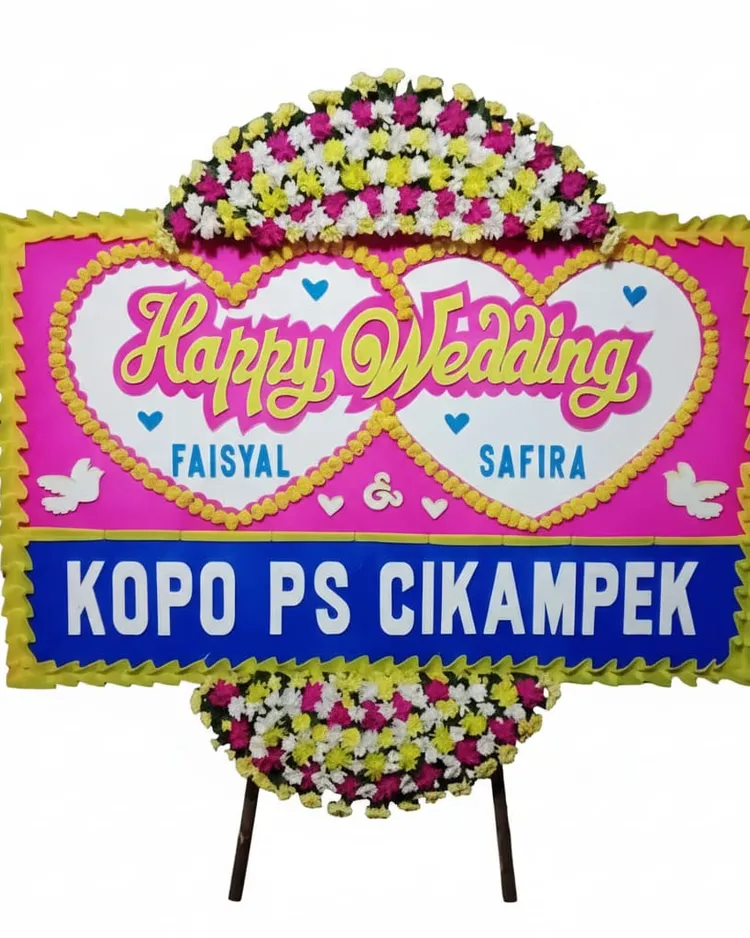 Rangkaian Bunga Papan Wedding 26 - Toko Bunga 24 Jam
