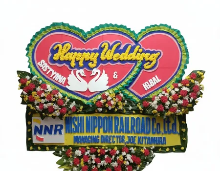 Rangkaian Bunga Papan Wedding 24