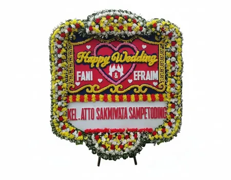 Rangkaian Bunga Papan Wedding 23