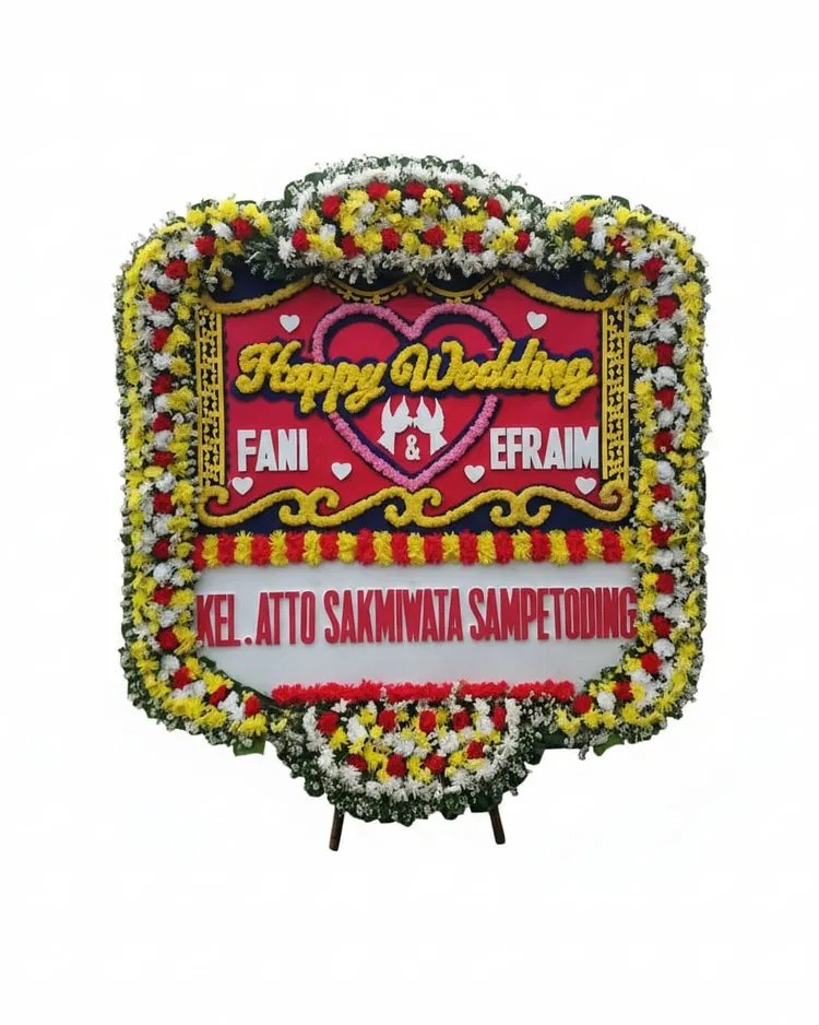 Rangkaian Bunga Papan Wedding 23 - Toko Bunga 24 Jam
