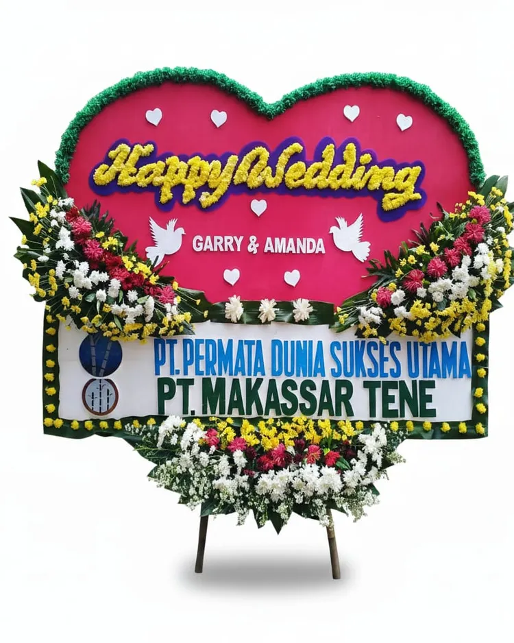 Rangkaian Bunga Papan Wedding 21 - Toko Bunga 24 Jam