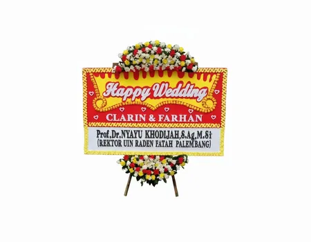 Rangkaian Bunga Papan Wedding 20