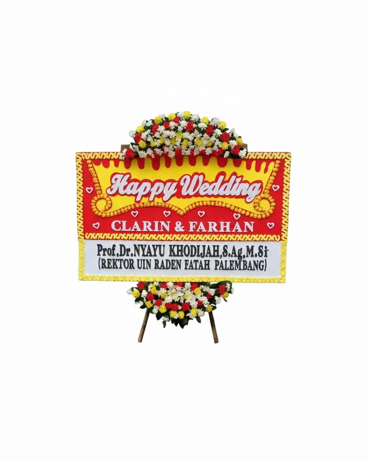 Rangkaian Bunga Papan Wedding 20 - Toko Bunga 24 Jam