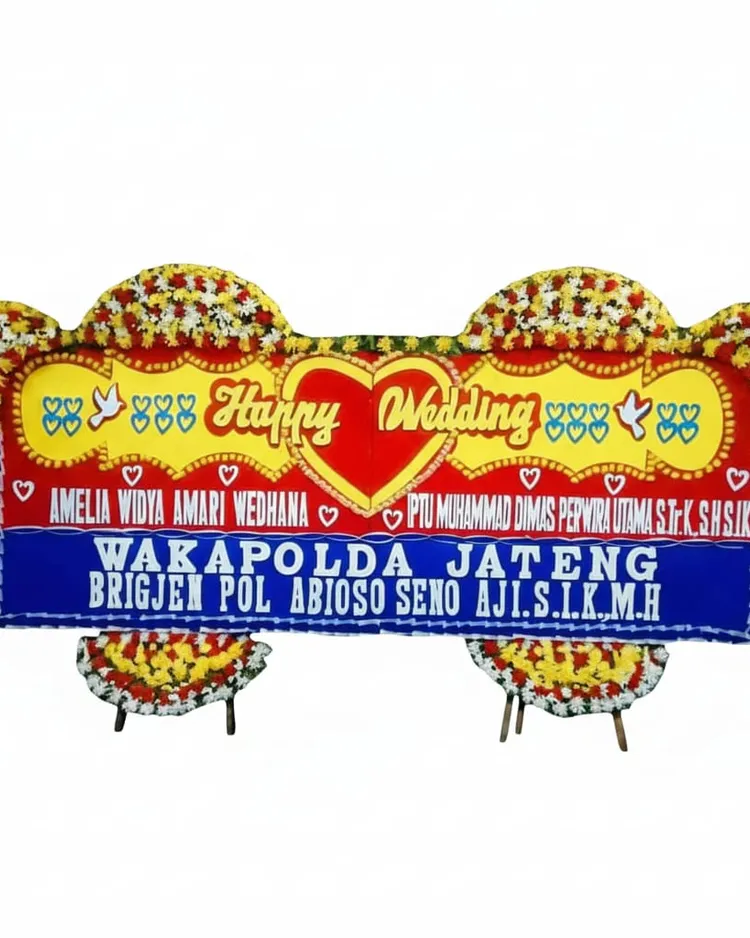 Rangkaian Bunga Papan Wedding 19 - Toko Bunga 24 Jam