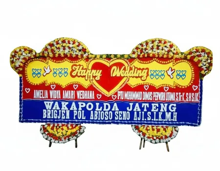 Rangkaian Bunga Papan Wedding 19