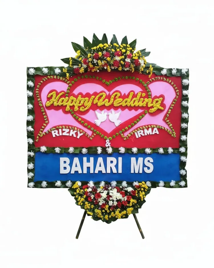 Rangkaian Bunga Papan Wedding 22 - Toko Bunga 24 Jam