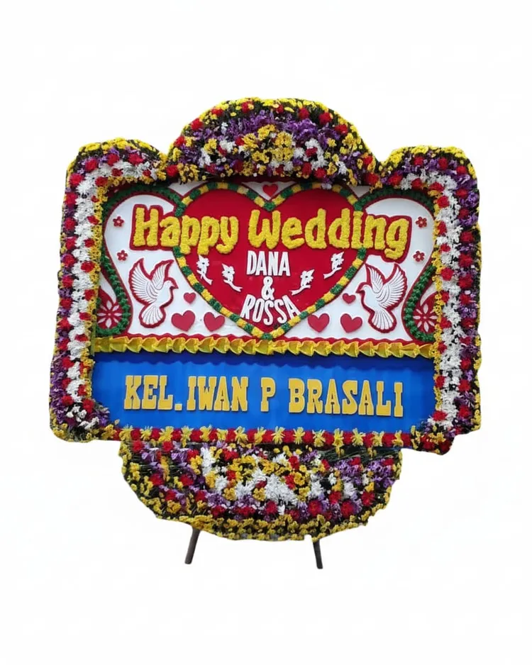 Rangkaian Bunga Papan Wedding 14 - Toko Bunga 24 Jam