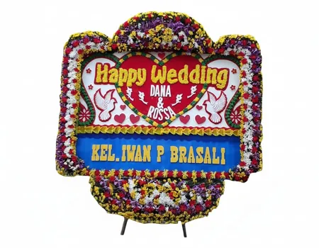 Rangkaian Bunga Papan Wedding 14