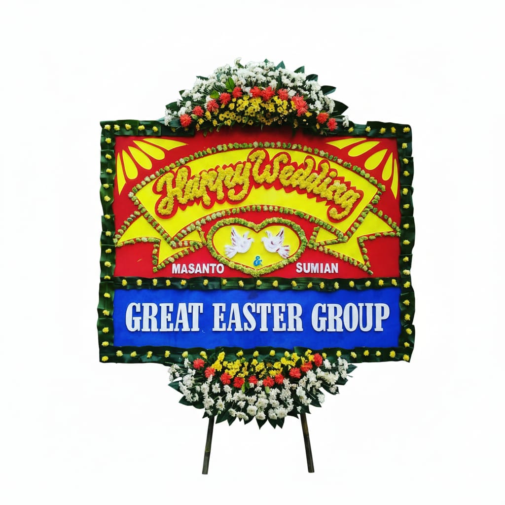 Bunga Papan Wedding 13