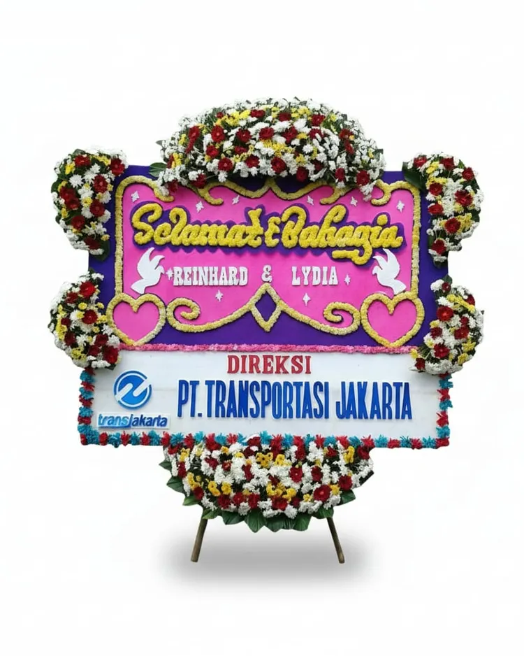 Rangkaian Bunga Papan Wedding 15 - Toko Bunga 24 Jam