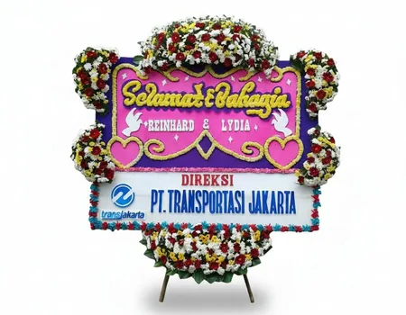 Rangkaian Bunga Papan Wedding 15