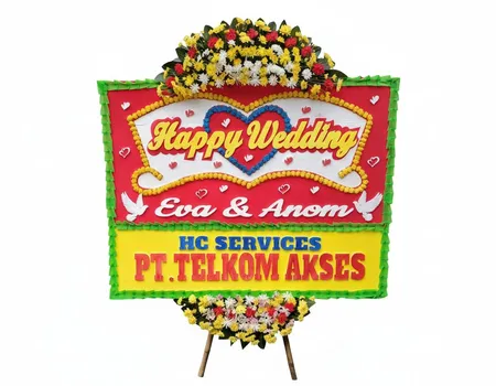 Rangkaian Bunga Papan Wedding 12