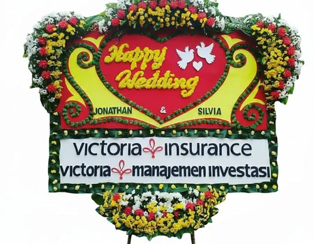 Rangkaian Bunga Papan Wedding 10