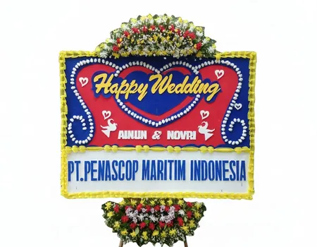 Rangkaian Bunga Papan Wedding 09