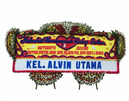 Rangkaian Bunga Papan Wedding 11
