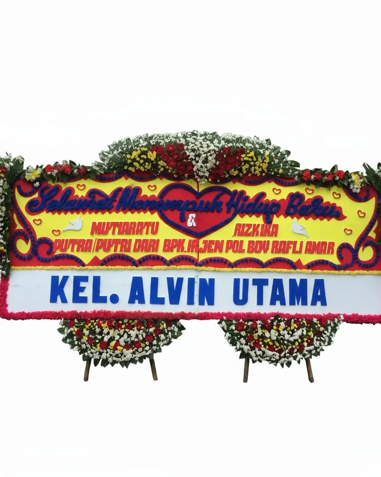 Rangkaian Bunga Papan Wedding 11 - Toko Bunga 24 Jam