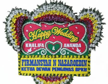Rangkaian Bunga Papan Wedding 06