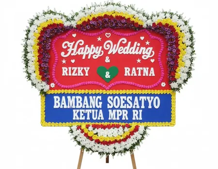 Rangkaian Bunga Papan Wedding 05