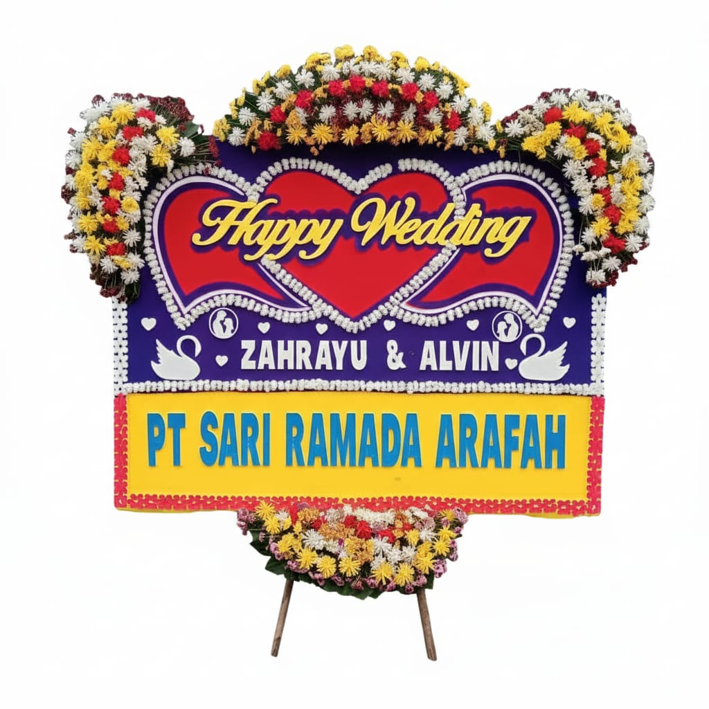 Bunga Papan Wedding 03