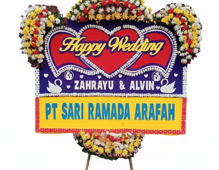 Rangkaian Bunga Papan Wedding 03