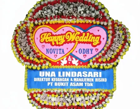 Rangkaian Bunga Papan Wedding 04