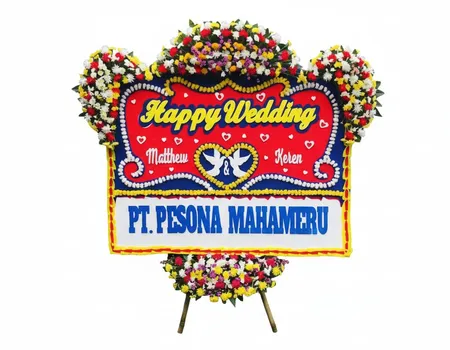 Rangkaian Bunga Papan Wedding 02