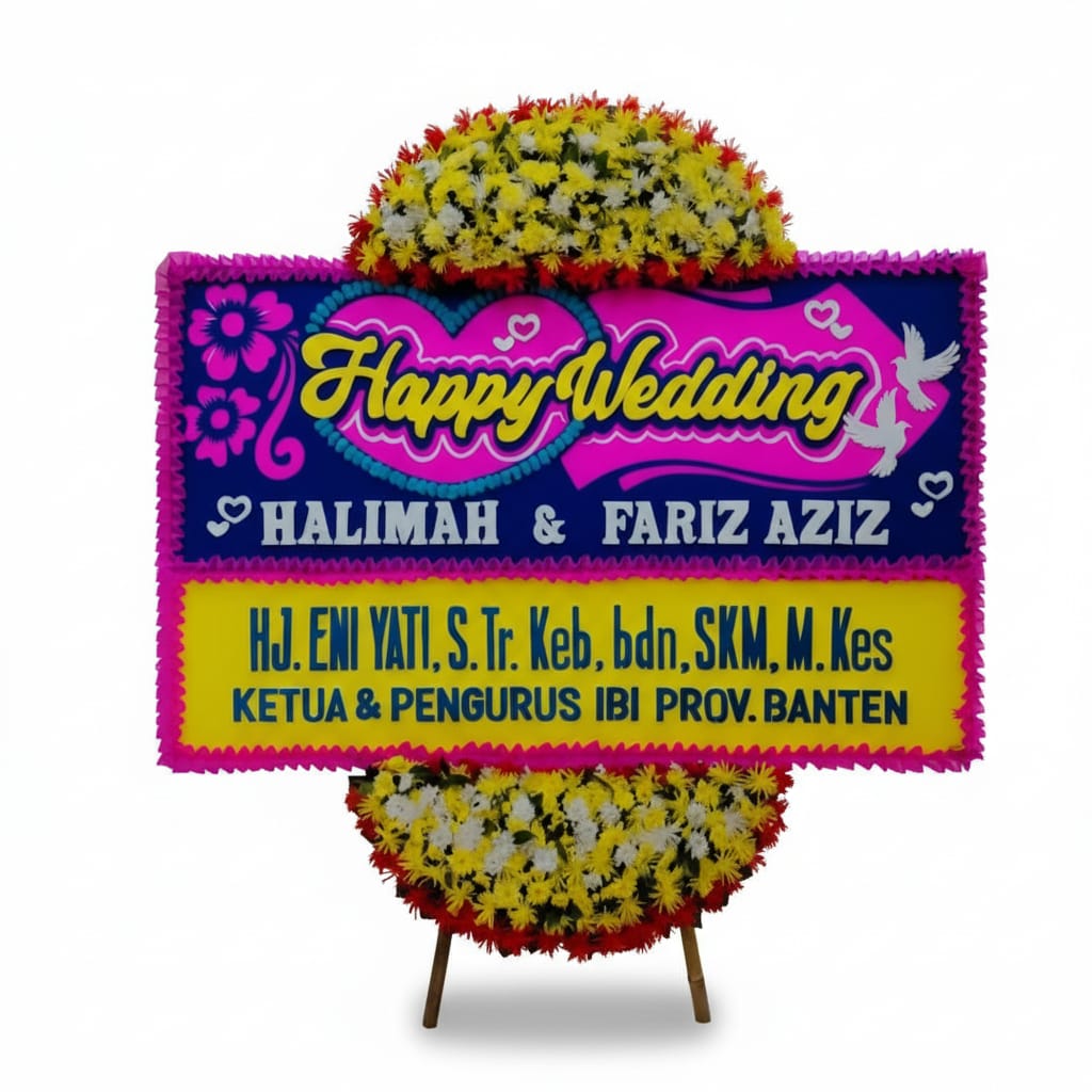 Bunga Papan Wedding 01