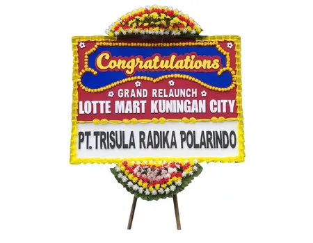 Rangkaian Bunga Papan Congratulations 07