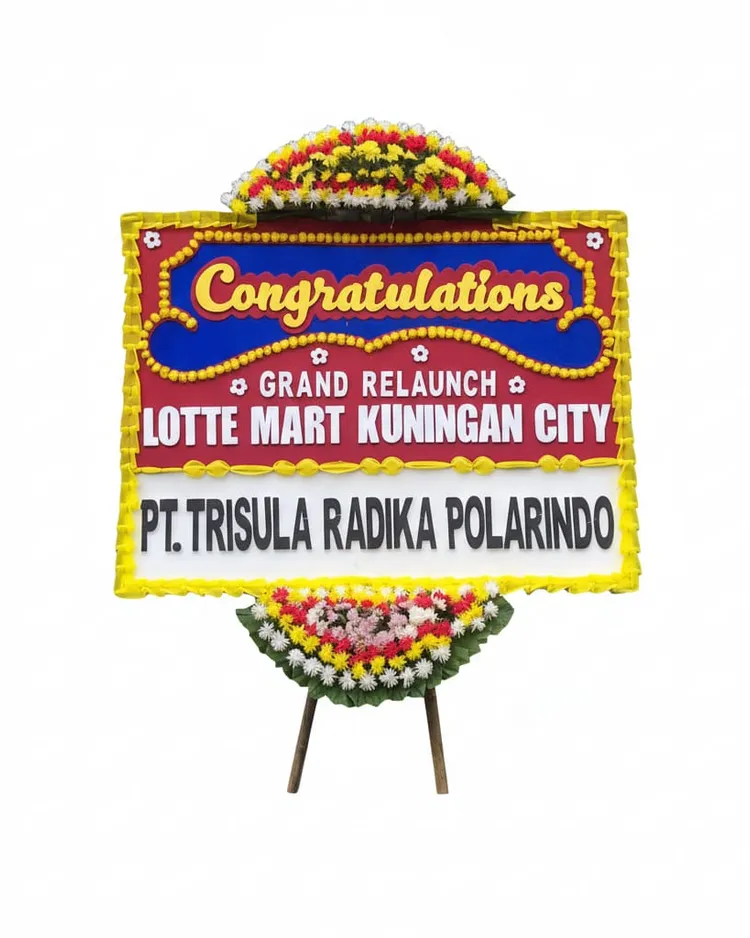 Rangkaian Bunga Papan Congratulations 07 - Toko Bunga 24 Jam