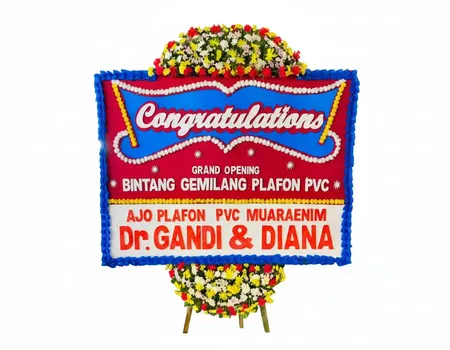 Rangkaian Bunga Papan Congratulations 19