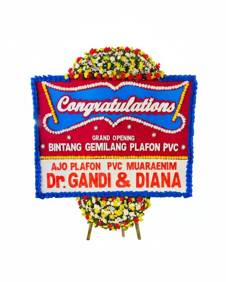 Rangkaian Bunga Papan Congratulations 19 - Toko Bunga 24 Jam