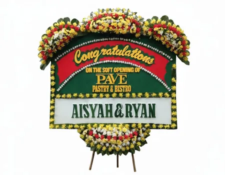 Rangkaian Bunga Papan Congratulations 16
