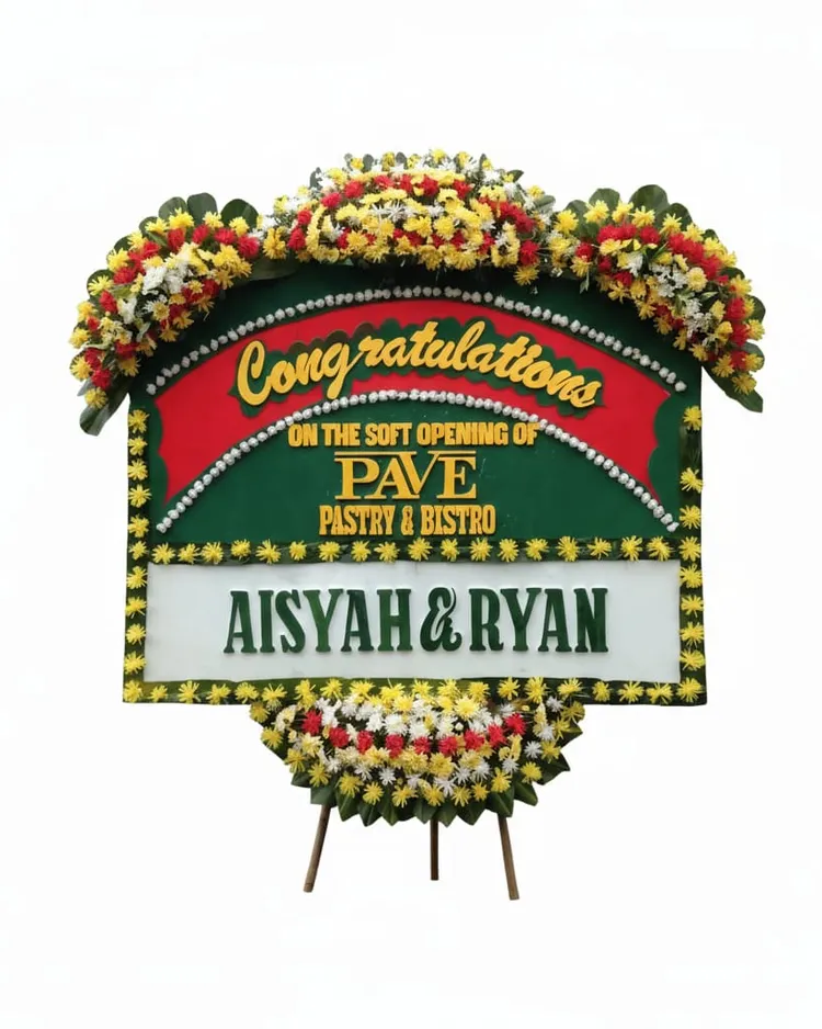 Rangkaian Bunga Papan Congratulations 16 - Toko Bunga 24 Jam