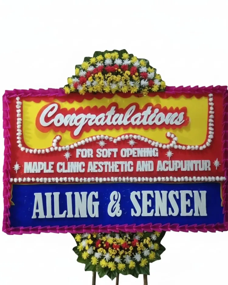 Rangkaian Bunga Papan Congratulations 17 - Toko Bunga 24 Jam
