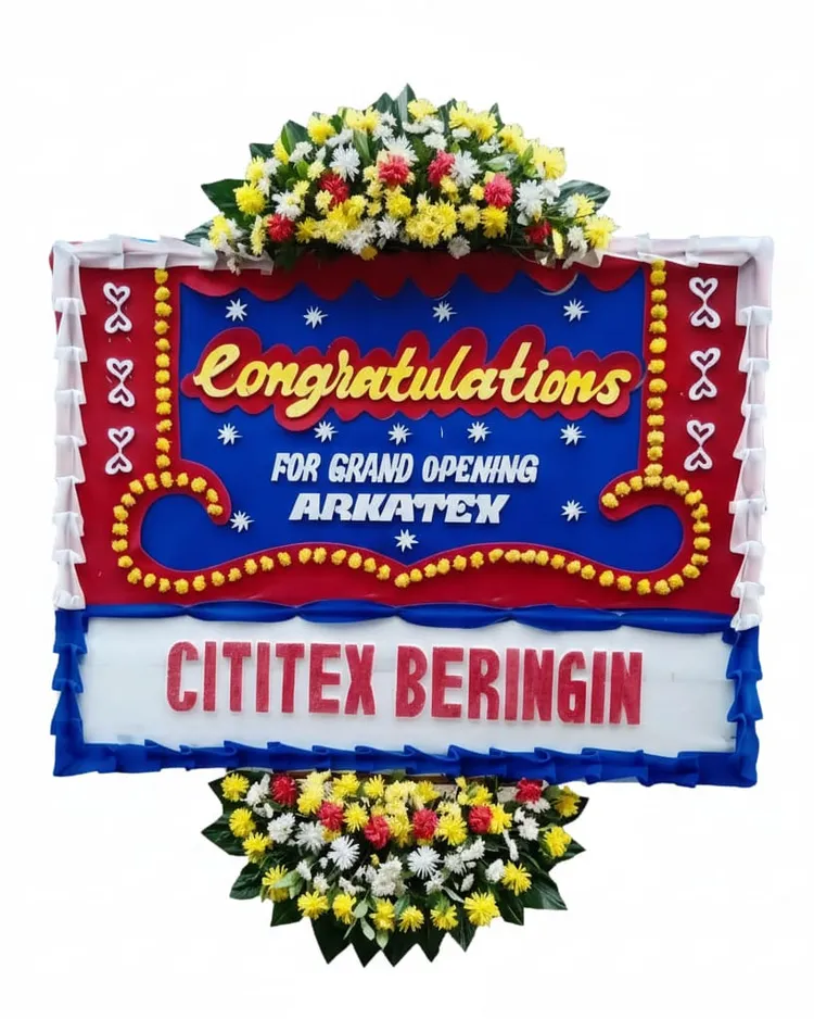 Rangkaian Bunga Papan Congratulations 11 - Toko Bunga 24 Jam