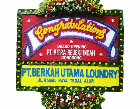 Rangkaian Bunga Papan Congratulations 09