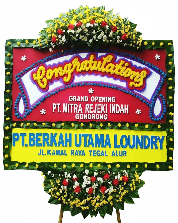 Rangkaian Bunga Papan Congratulations 09 - Toko Bunga 24 Jam