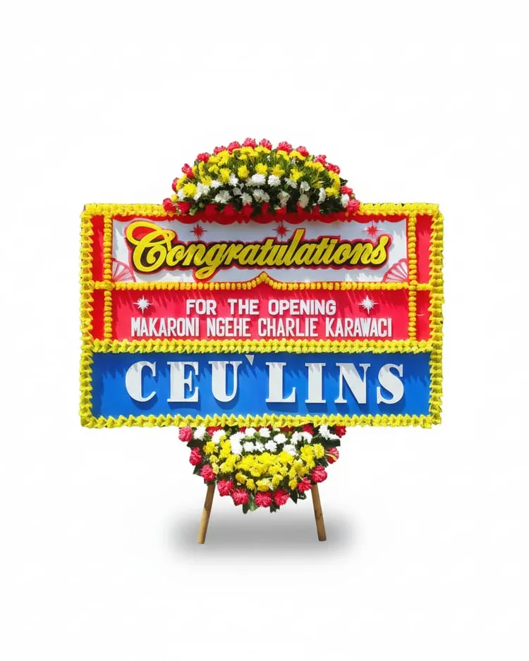 Rangkaian Bunga Papan Congratulations 10 - Toko Bunga 24 Jam