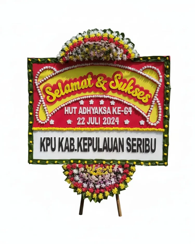 Rangkaian Bunga Papan Congratulations 05 - Toko Bunga 24 Jam