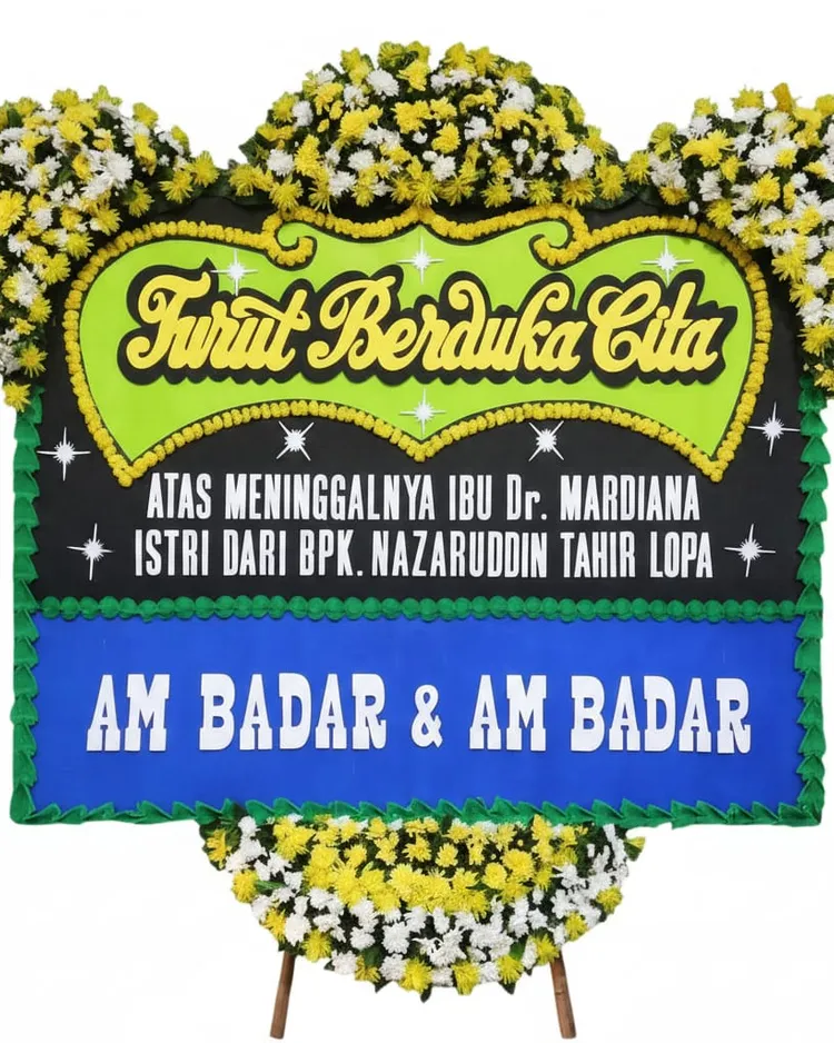 Rangkaian Bunga Papan Duka Cita 14 - Toko Bunga 24 Jam