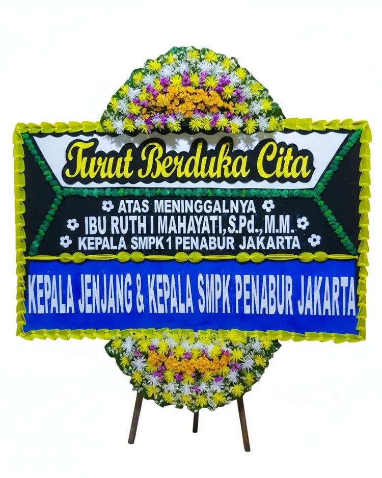 Rangkaian Bunga Papan Duka Cita 07 - Toko Bunga 24 Jam