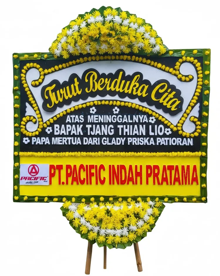 Rangkaian Bunga Papan Duka Cita 02 - Toko Bunga 24 Jam
