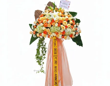 Rangkaian Bunga Standing 09