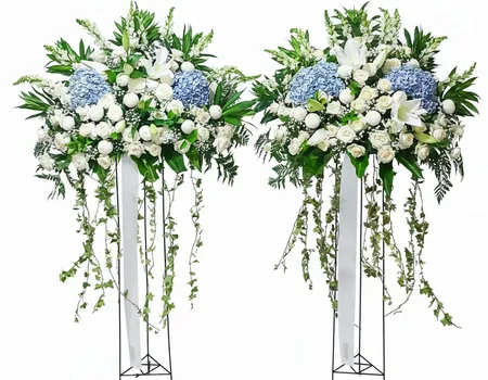 Rangkaian 2 PCS Bunga Standing 05