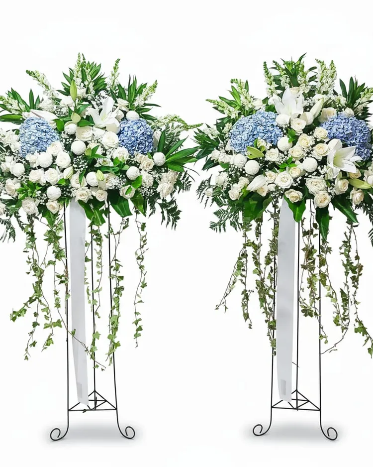 Rangkaian 2 PCS Bunga Standing 05 - Toko Bunga 24 Jam