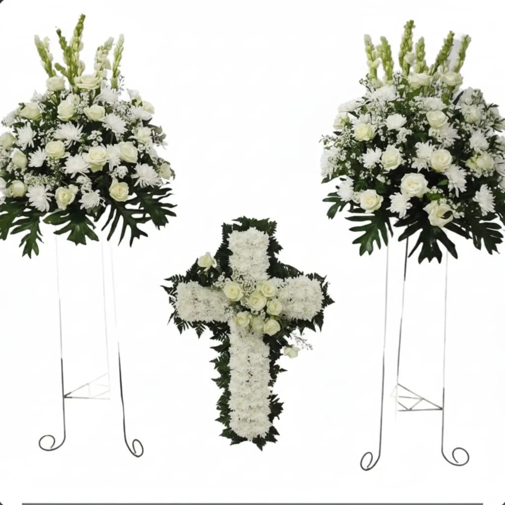 2 Bunga Standing 1 Salib